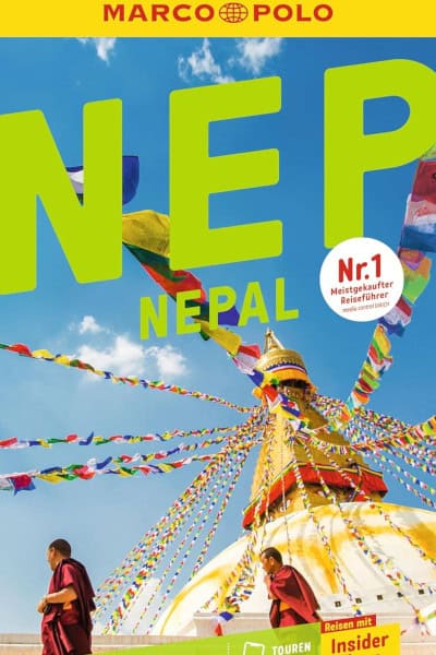 Cover des „MARCO POLO Reiseführer Nepal Wissen“ mit Insider-Tipps und kostenloser Touren-App – kompakter Begleiter für Nepalreisen