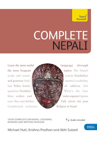 Buchcover des Lehrwerks „Teach Yourself: Complete Nepali“ – empfohlenes Lehrbuch zum Nepali lernen mit Audioübungen