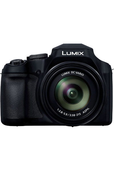 Panasonic Lumix FZ82 Bridgekamera mit festem Zoomobjektiv von vorne